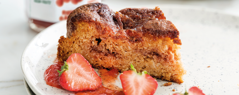 GÂTEAU AUX PATATES DOUCES ET AUX FRAISES Rigoni di asiago