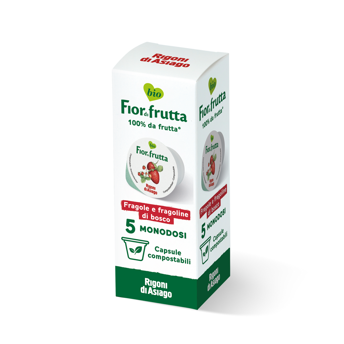 Fiordifrutta Fraises et fraises des bois 5x20g - Rigoni di asiago