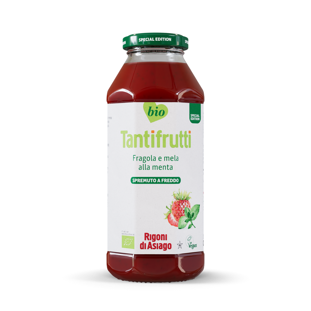 Tantifrutti Fragole e Mela alla Menta 500ml - Rigoni di asiago